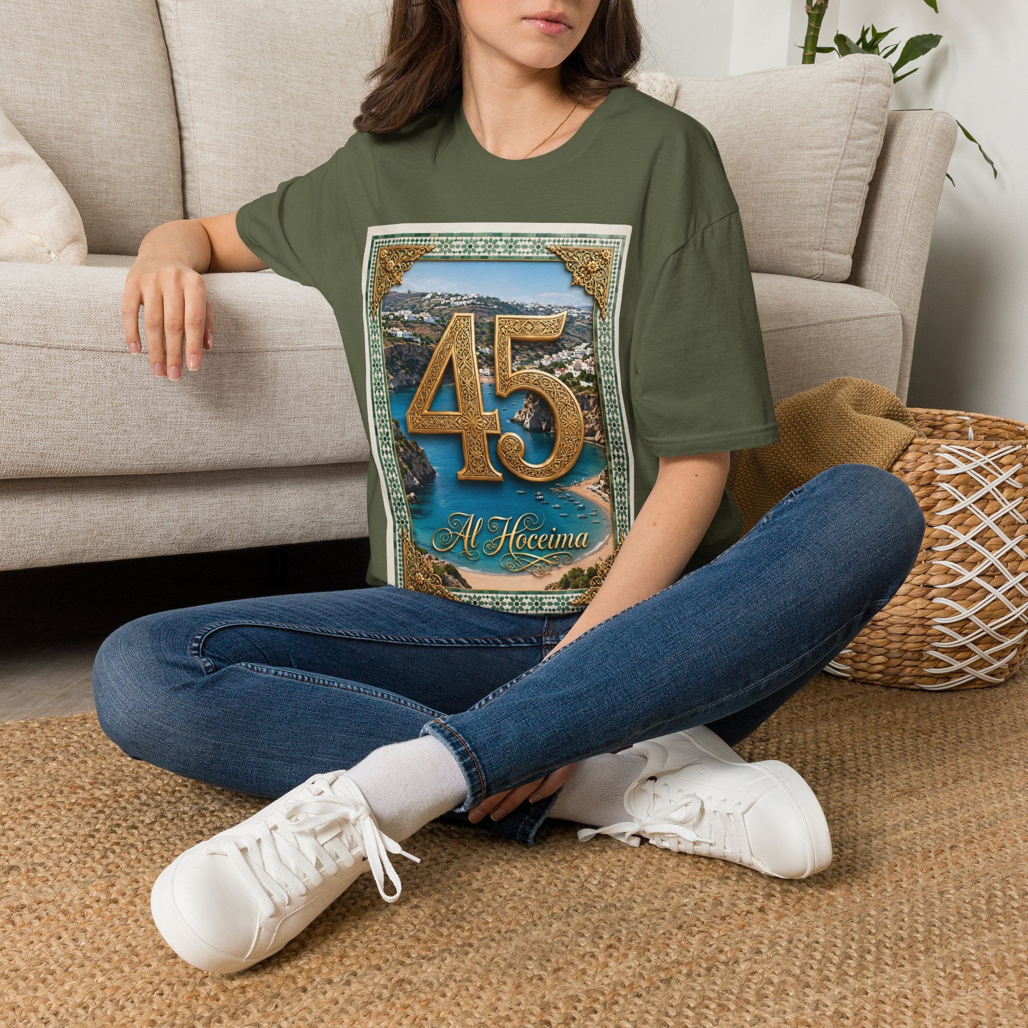 45 Al Hoceima Morocco Vintage Travel T-Shirt - LUMÏA