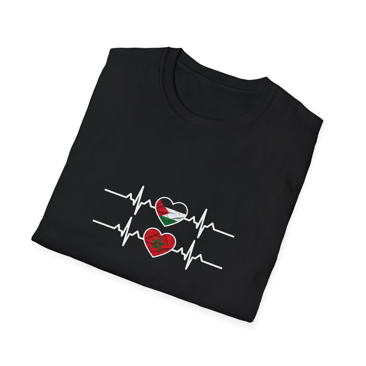 T-shirt Battement de cœur Maroc Palestine - LUMÏA