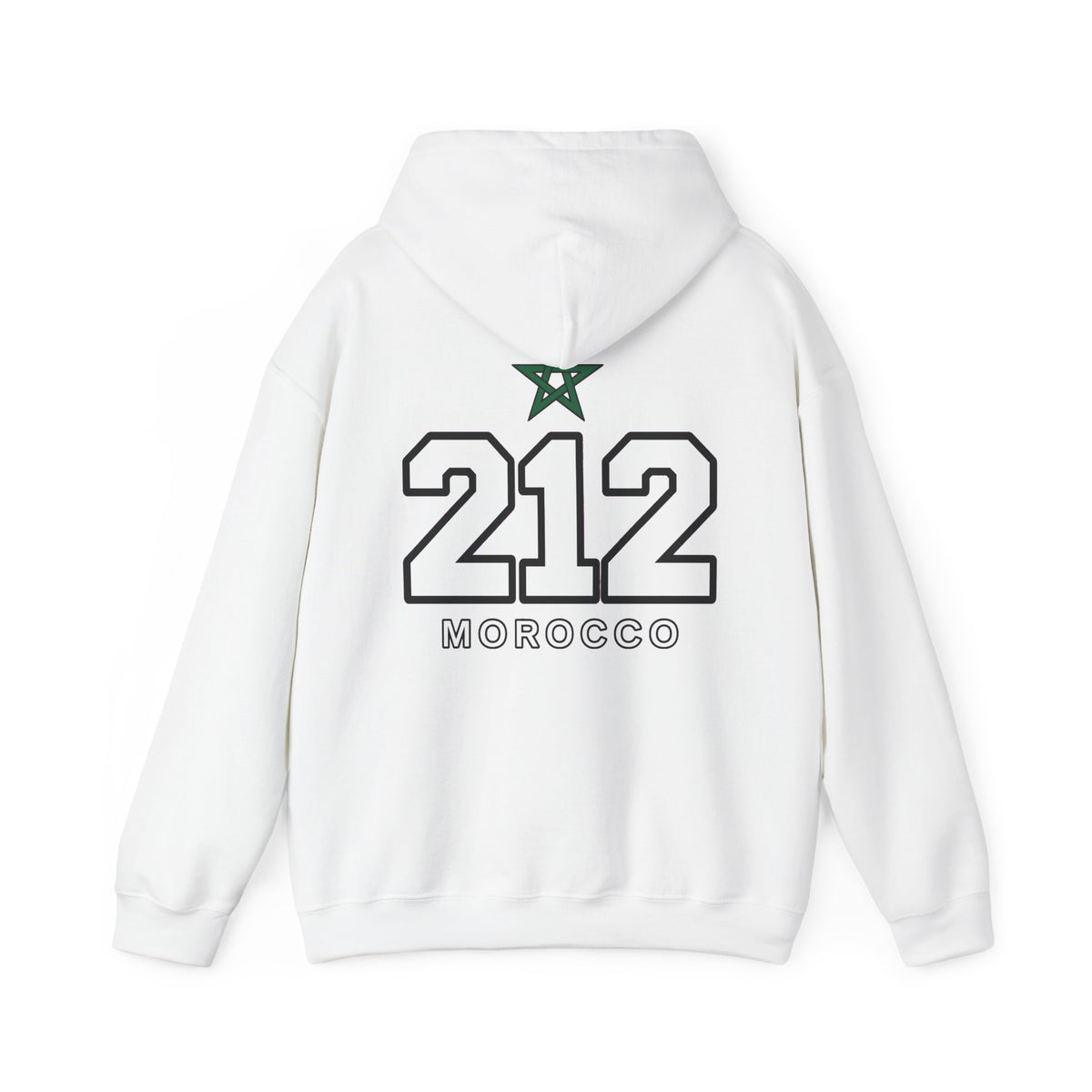 Hoodie Morocco 212 — Sweat à Capuche Vintage Numéro Maroc - LUMÏA