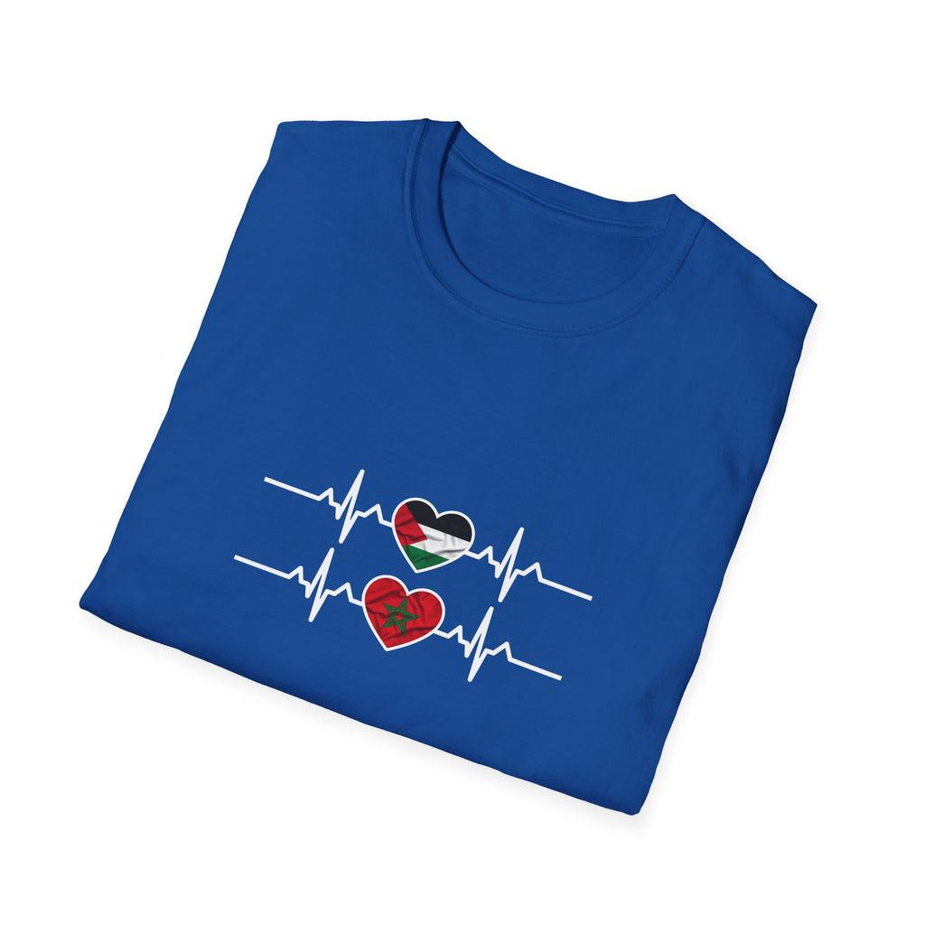 T-shirt Battement de cœur Maroc Palestine - LUMÏA