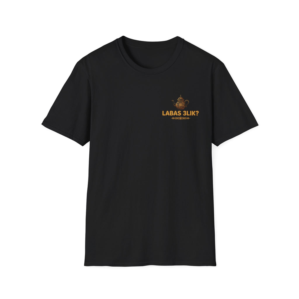 Labas 3lik ? T-Shirt Graphique Théière — Tee Cosy Salutation Lituanienne - LUMÏA