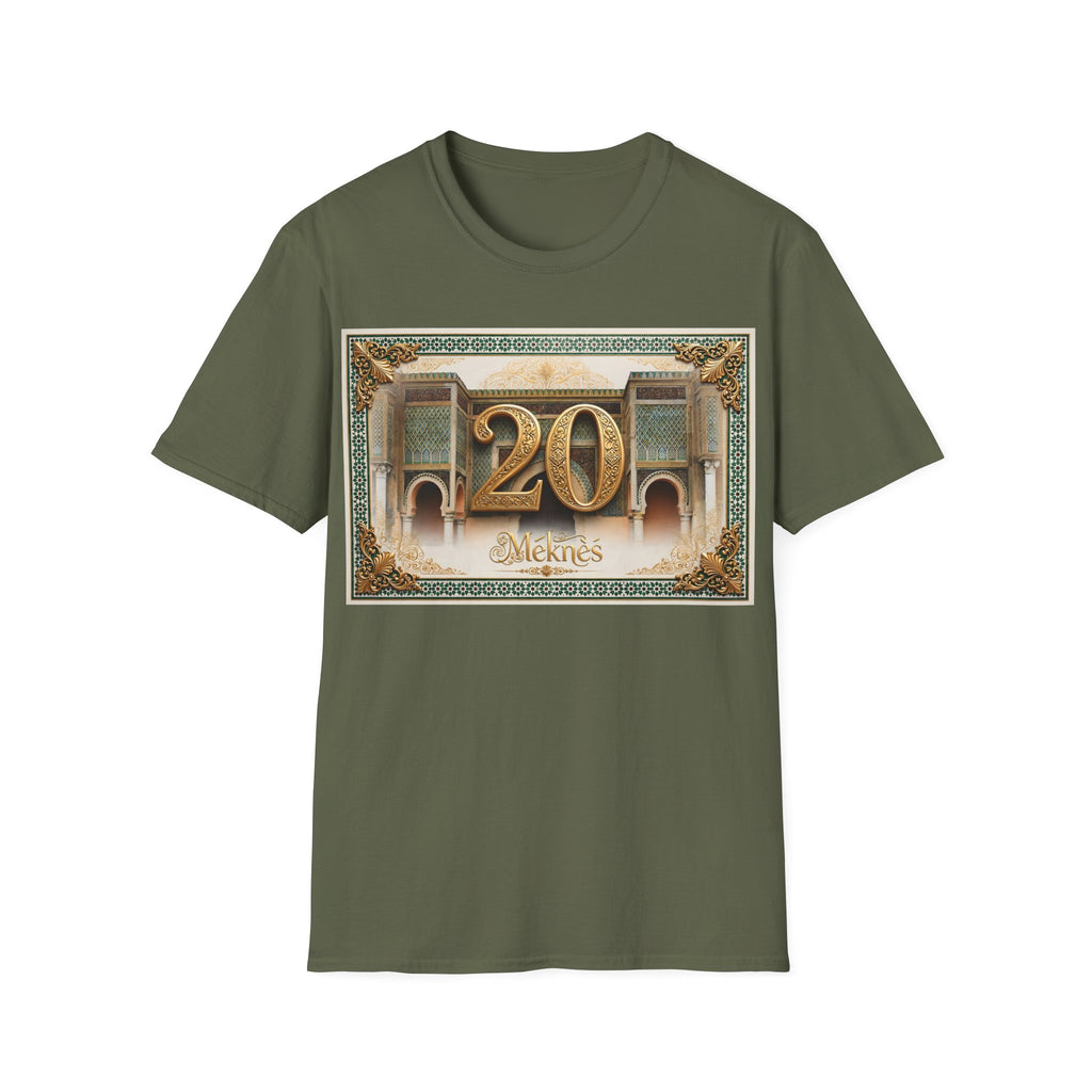 20th Birthday Moroccan Palace T-Shirt — Gold Zellige Anniversary Graphic Tee - LUMÏA