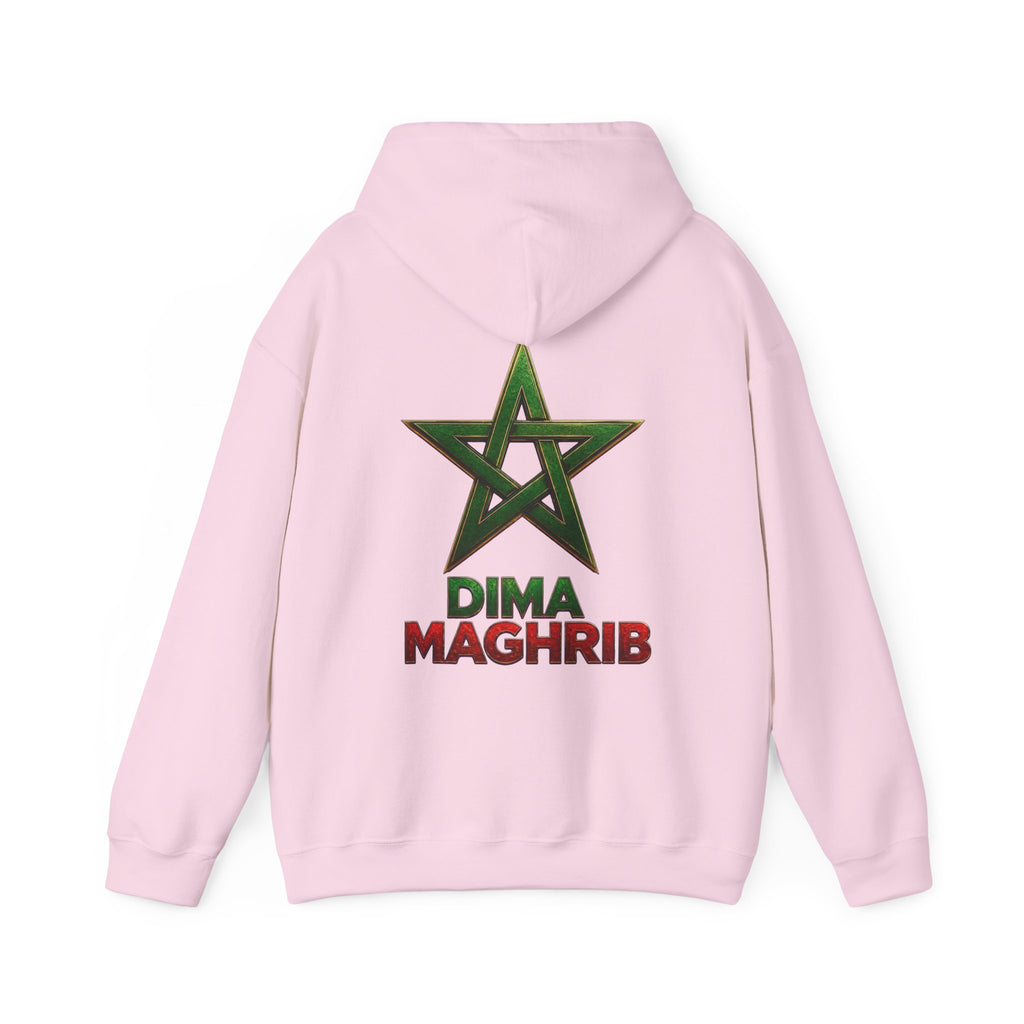 Dima Maghrib Star Hoodie – Moroccan Pride Graphic Pullover - LUMÏA