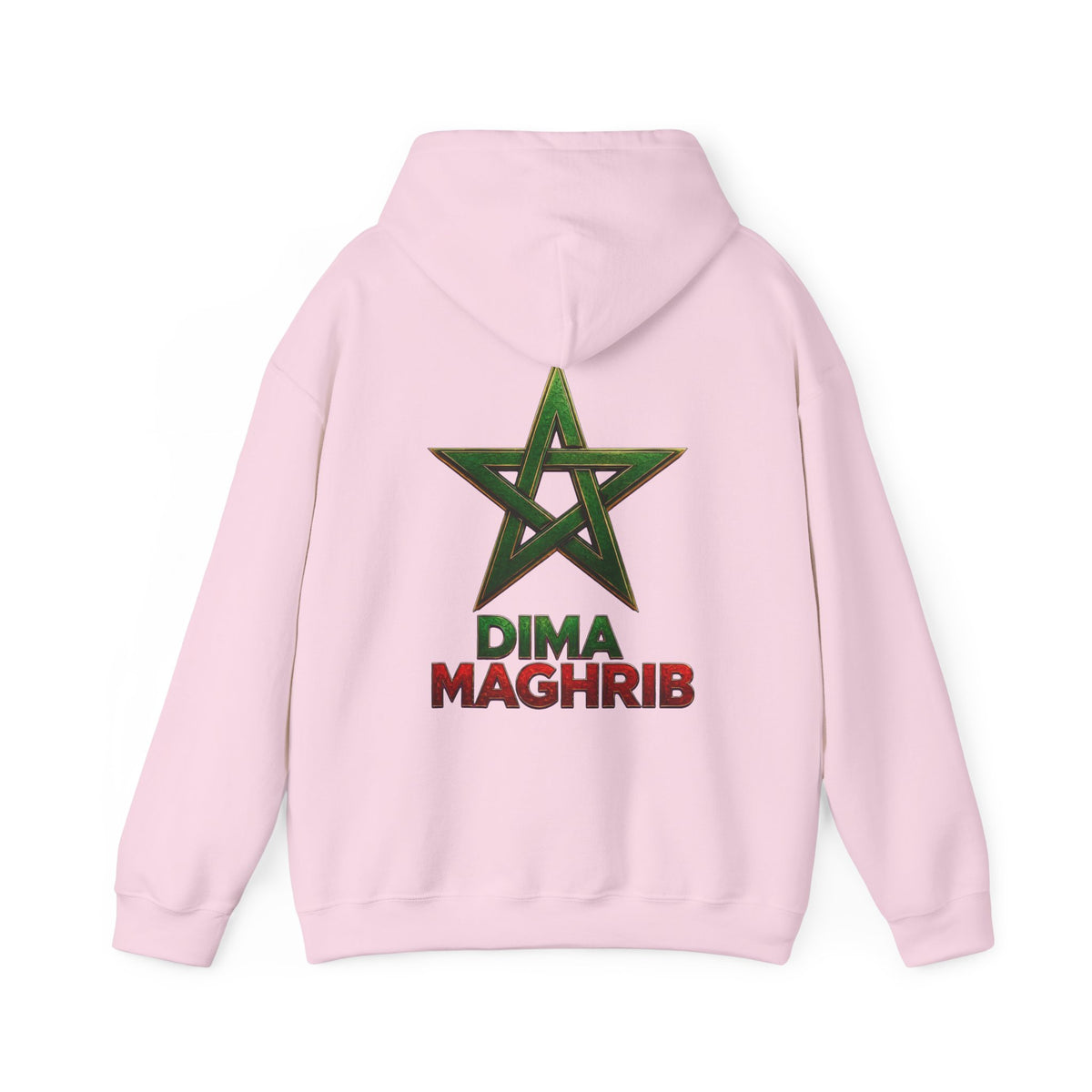 Dima Maghrib Star Hoodie – Moroccan Pride Graphic Pullover - LUMÏA