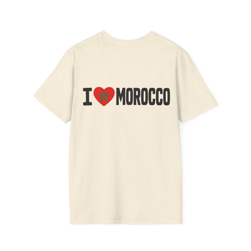 T-Shirt — Morocco 212 Minimal License Plate Design