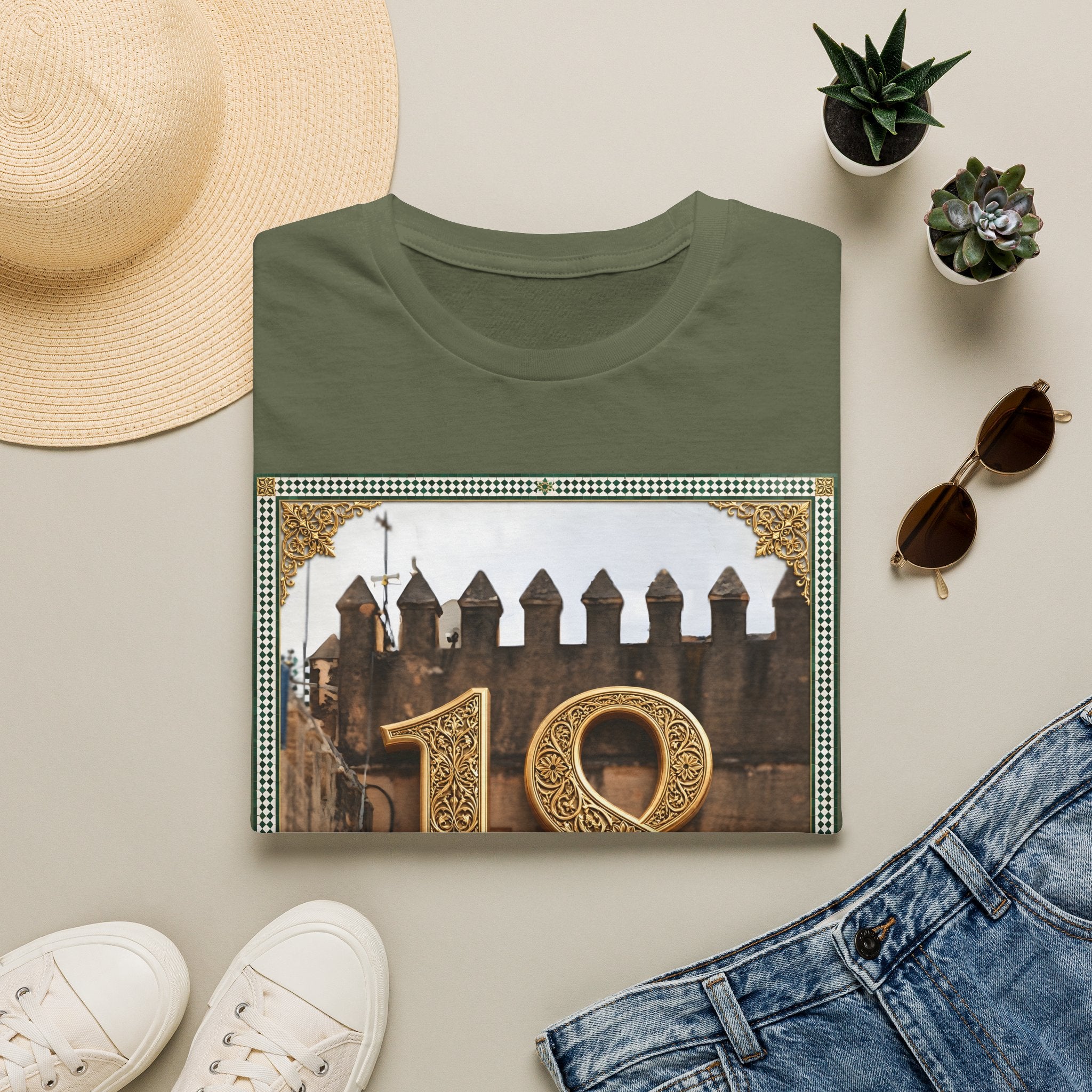 18th Birthday Tee — Elegant Gold Number Birthday T-Shirt - LUMÏA