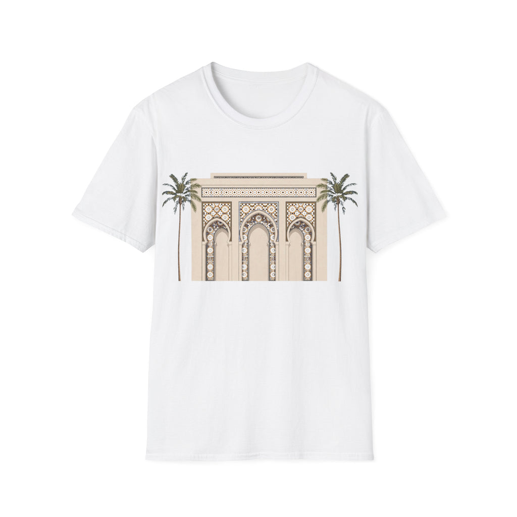 Moroccan Archway T-Shirt — Palm & Mosaic Graphic Tee