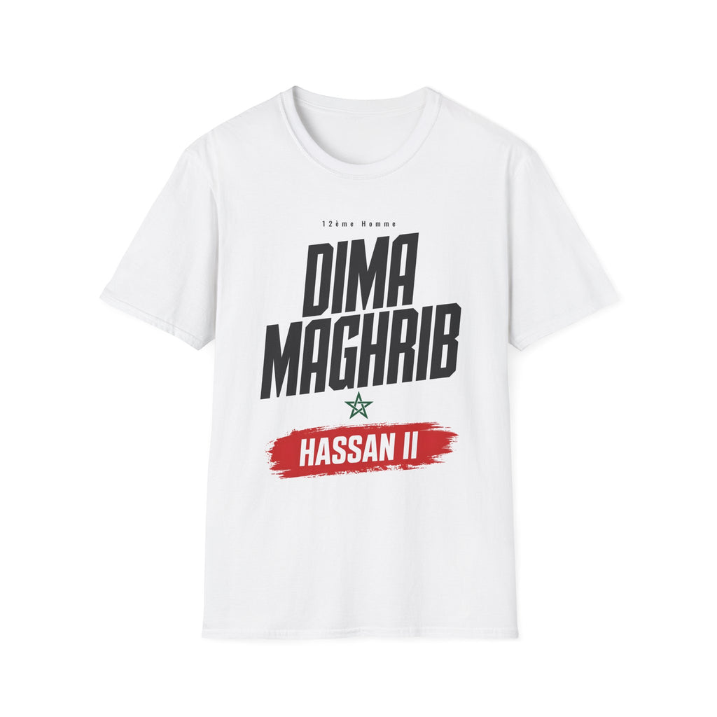 Dima Maghrib Graphic T-Shirt — "Dima Maghrib" Bold Typographic Tee - LUMÏA