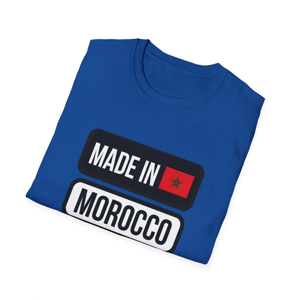 T-shirt « Made in Morocco » — motif et citation arabe au dos