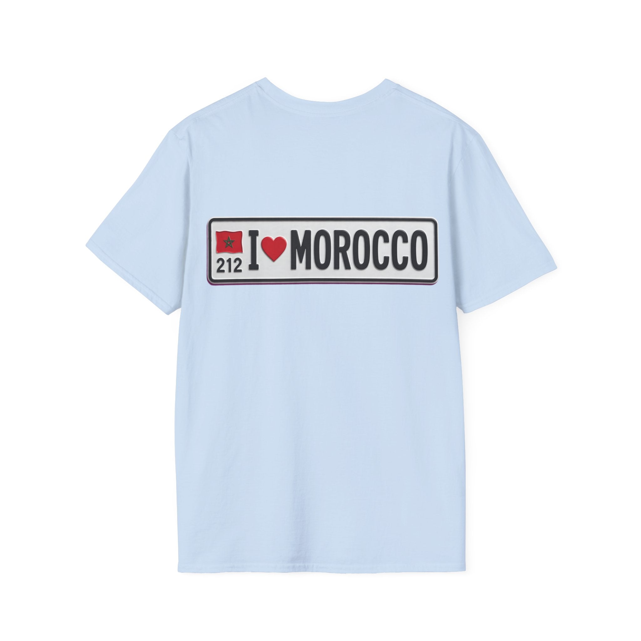 Morocco 212 License Plate T-Shirt — Minimal Vintage Auto Tee