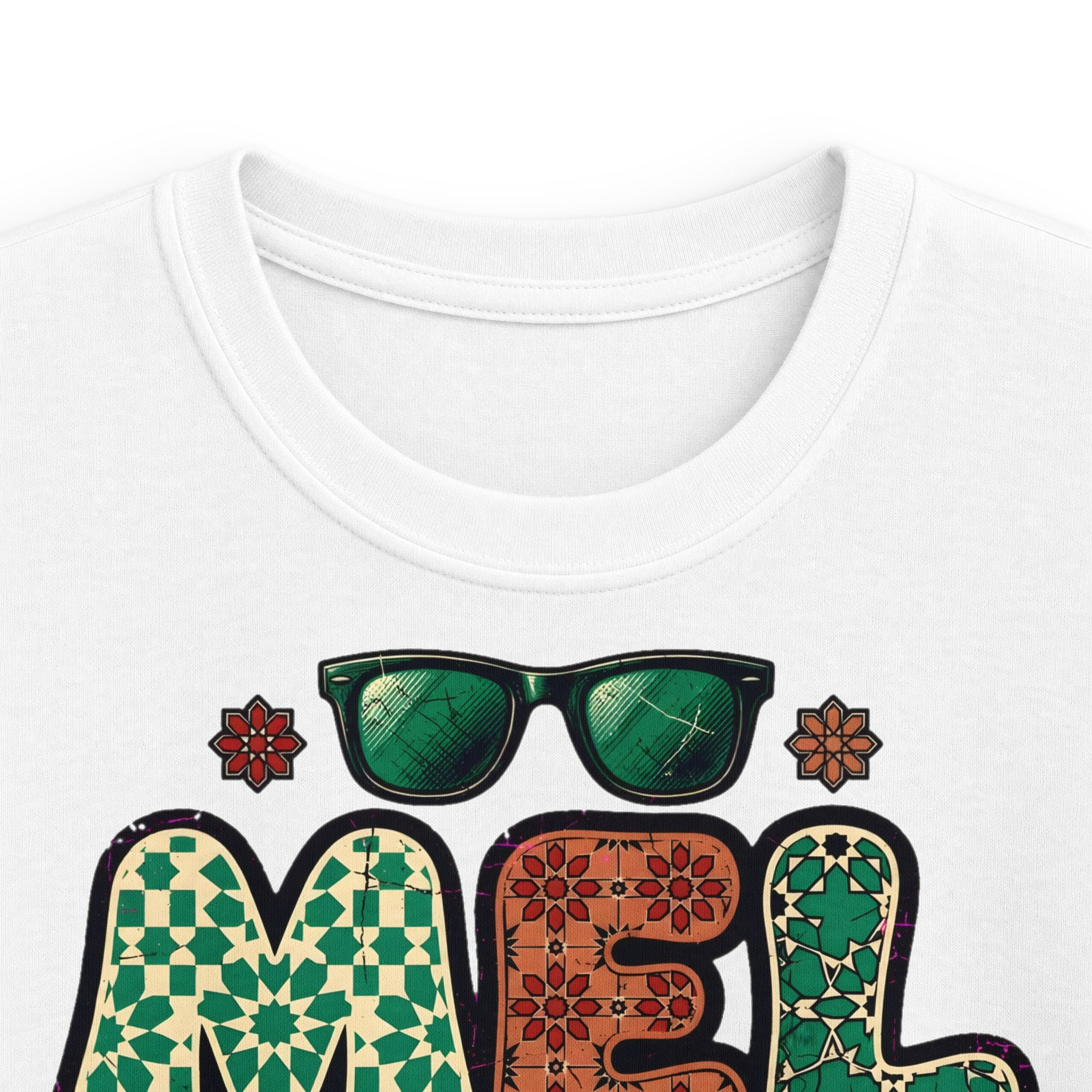 Kids Tee — 'Mel Mok' Retro Floral Sun Graphic Kids T-Shirt
