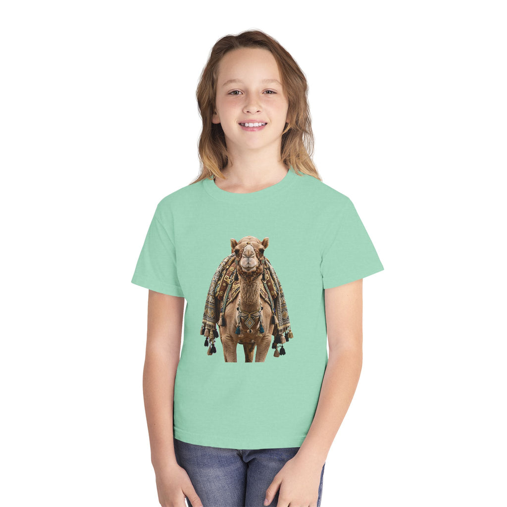 Youth Tee — Cute Camel Graphic Shirt (Boho Desert Vibe)