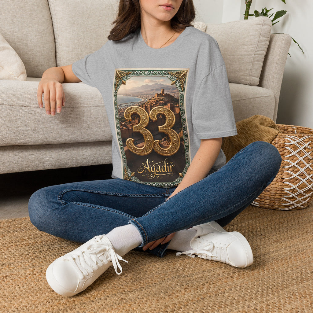 Moroccan Agadir 33 Vintage Poster T-Shirt