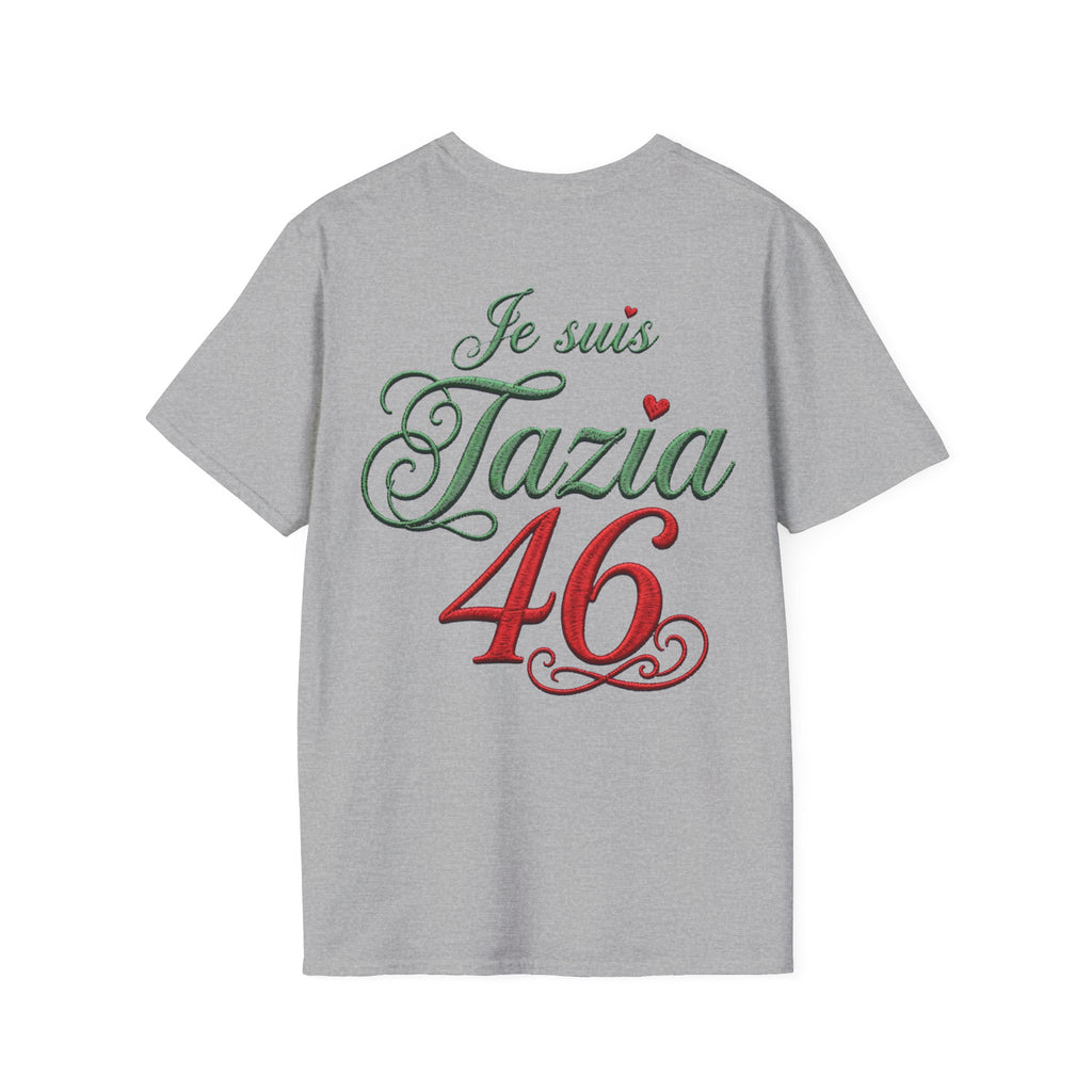 T-Shirt « Je suis Tazia 46 » — Tee Casual Français-Arabe LUMÏA - LUMÏA