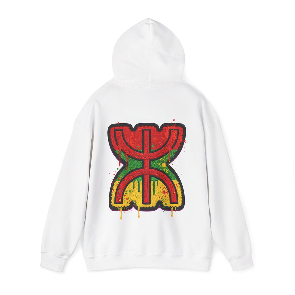 Rasta Graffiti Hoodie — Reggae Color Drip Pullover - LUMÏA