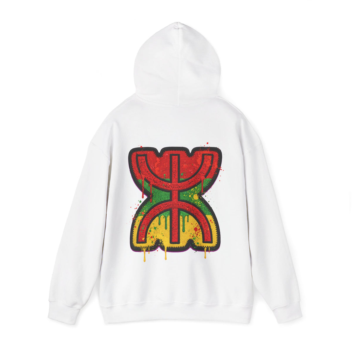 Rasta Graffiti Hoodie — Reggae Color Drip Pullover - LUMÏA