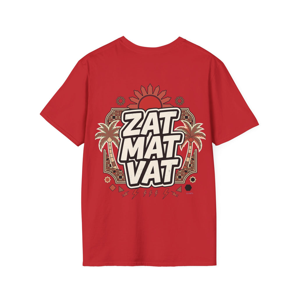 Zat Mat Vat Tropical Pop T-Shirt — Bright Hawaiian Graphic Tee - LUMÏA