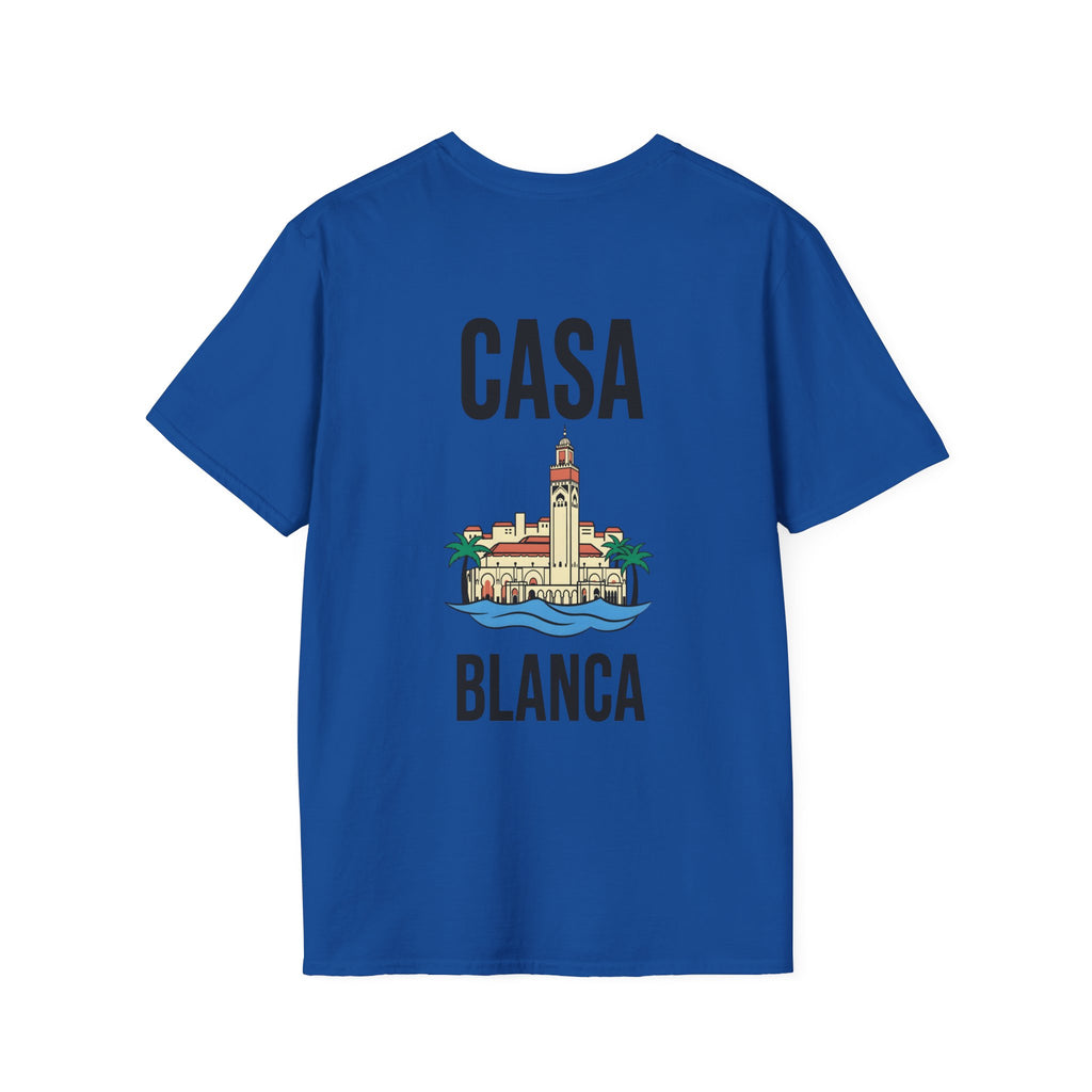 T-shirt Casablanca — Skyline minimaliste de la ville