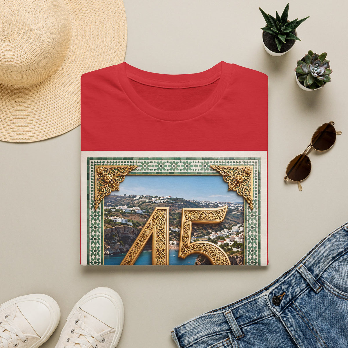 45 Al Hoceima Morocco Vintage Travel T-Shirt - LUMÏA