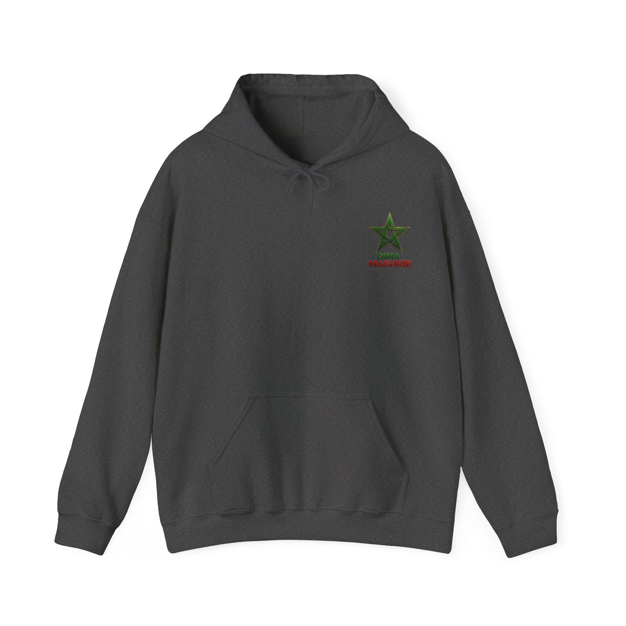 Dima Maghrib Star Hoodie – Moroccan Pride Graphic Pullover - LUMÏA