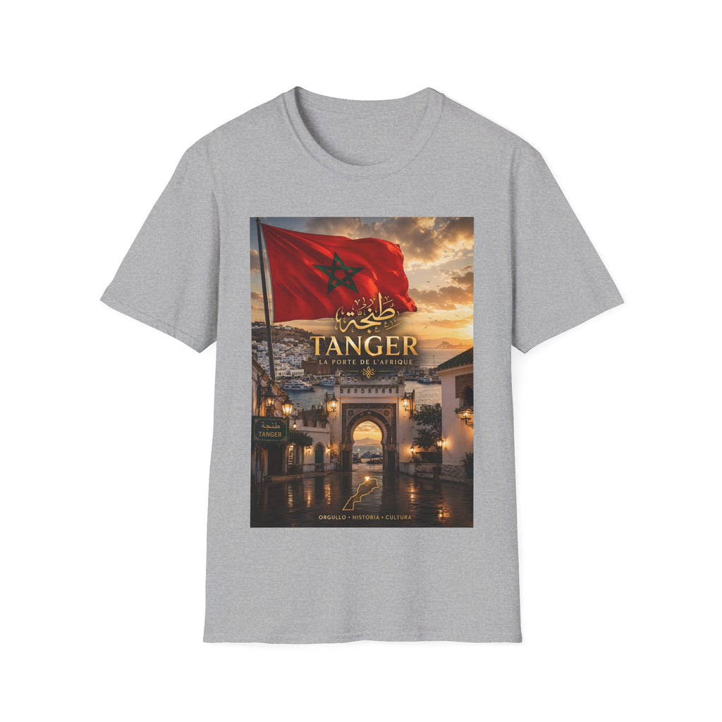 Tanger Flag T‑Shirt — Moroccan Sunset Graphic Tee