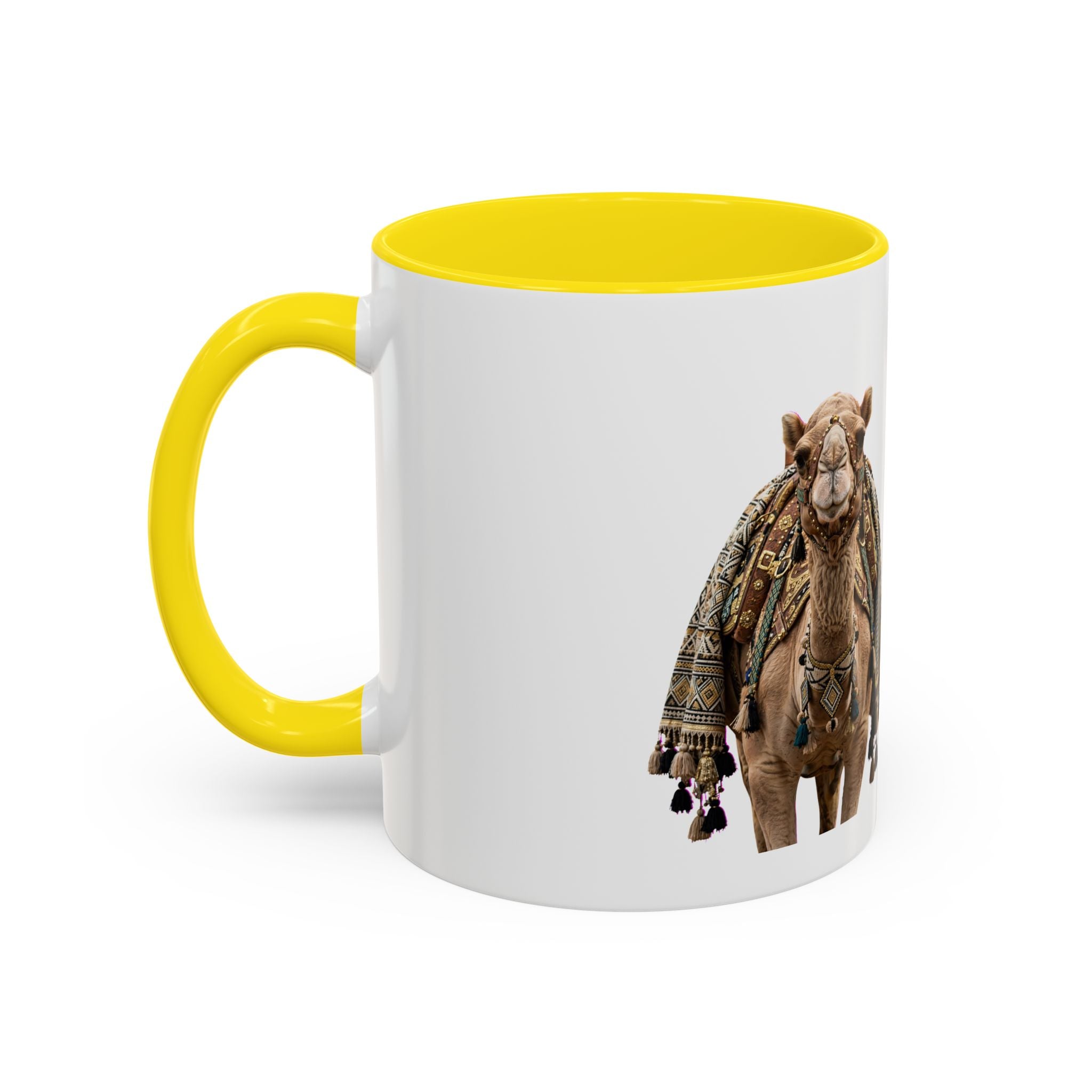 Boho Camel & Palm Accent Coffee Mug – 11/15oz Rustic Desert Travel Tea Cup