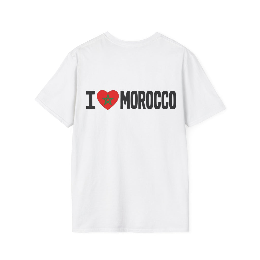 T-Shirt — Morocco 212 Minimal License Plate Design