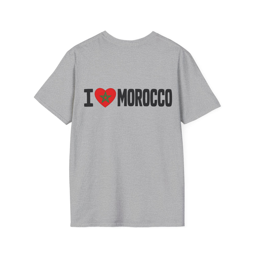 T-Shirt — Morocco 212 Minimal License Plate Design