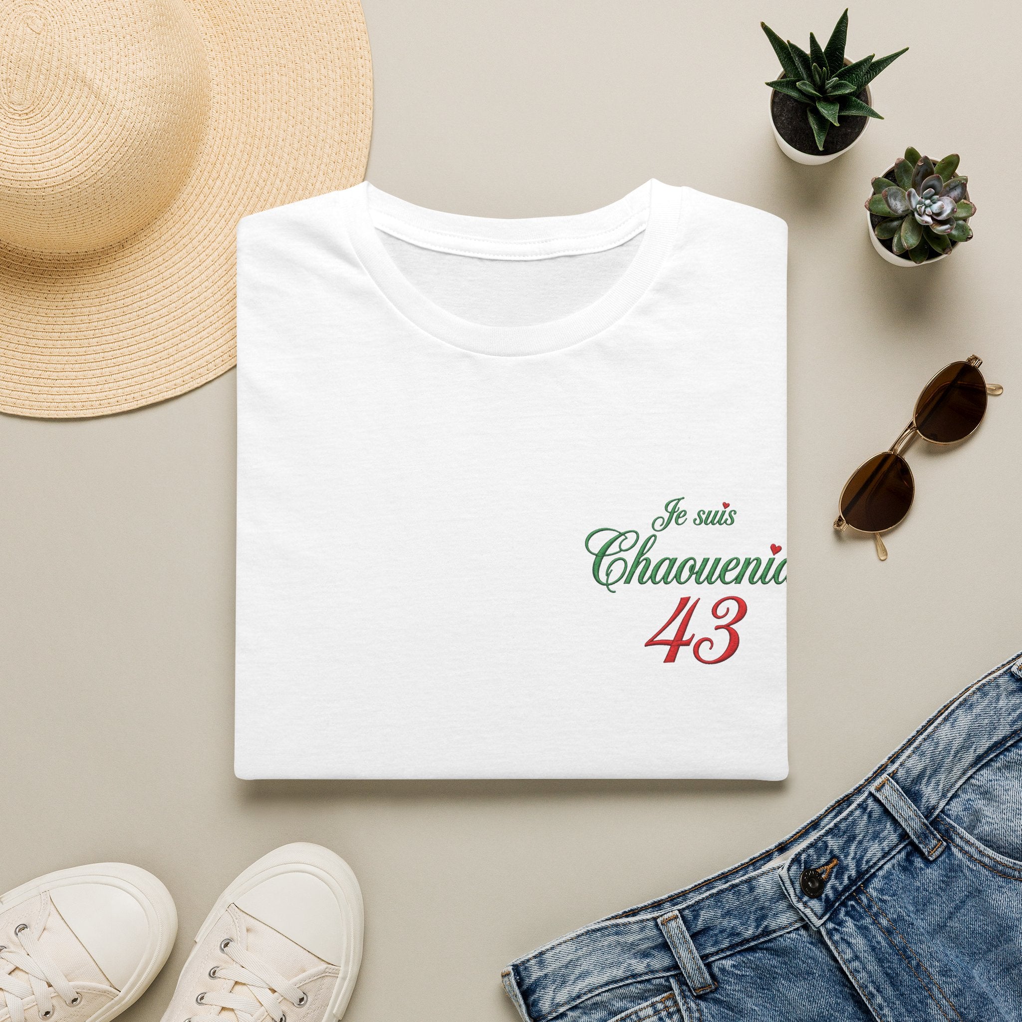 T-Shirt « Je suis Chaouenia 43 » — Tee Casual Français-Arabe LUMÏA - LUMÏA