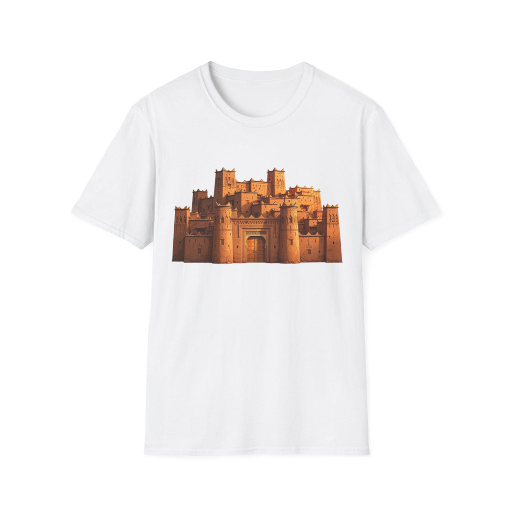 Desert Fortress T‑Shirt — Moroccan Kasbah Architectural Tee