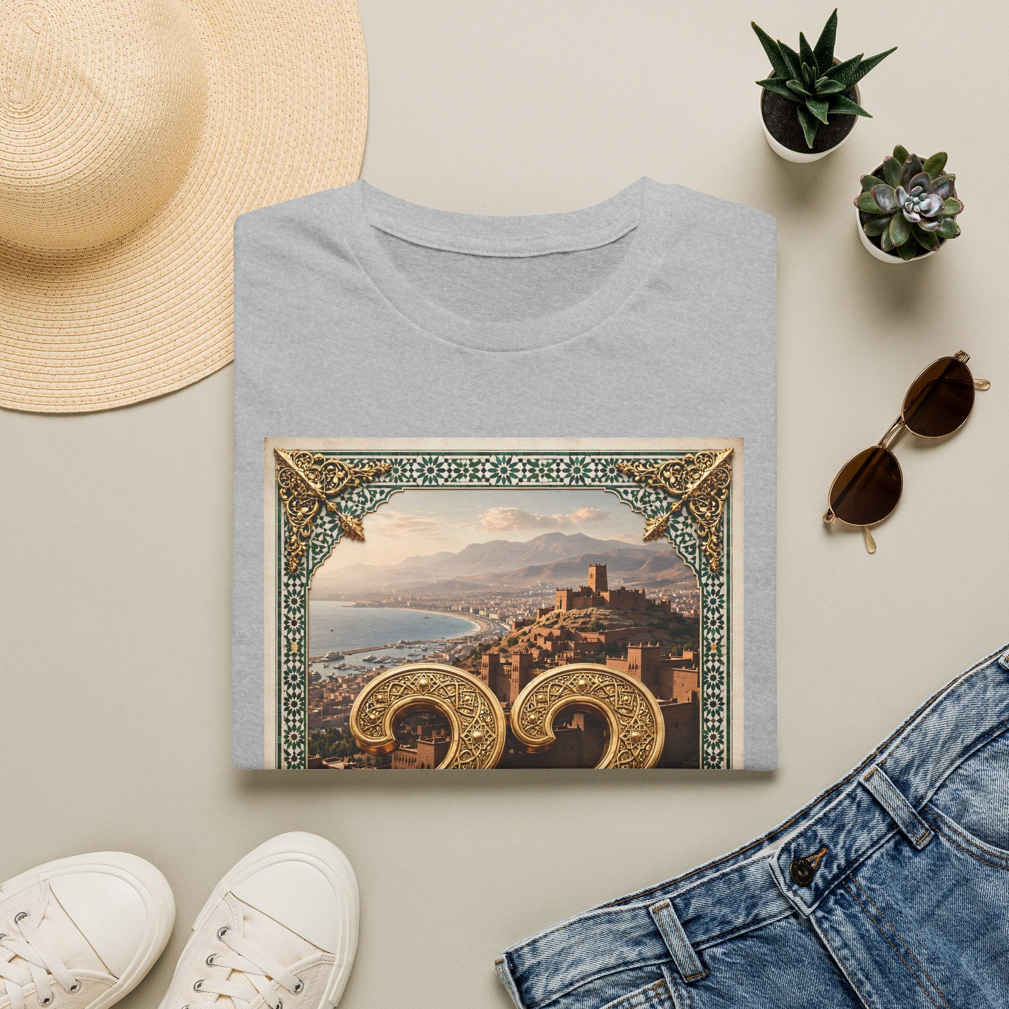 Moroccan Agadir 33 Vintage Poster T-Shirt - LUMÏA