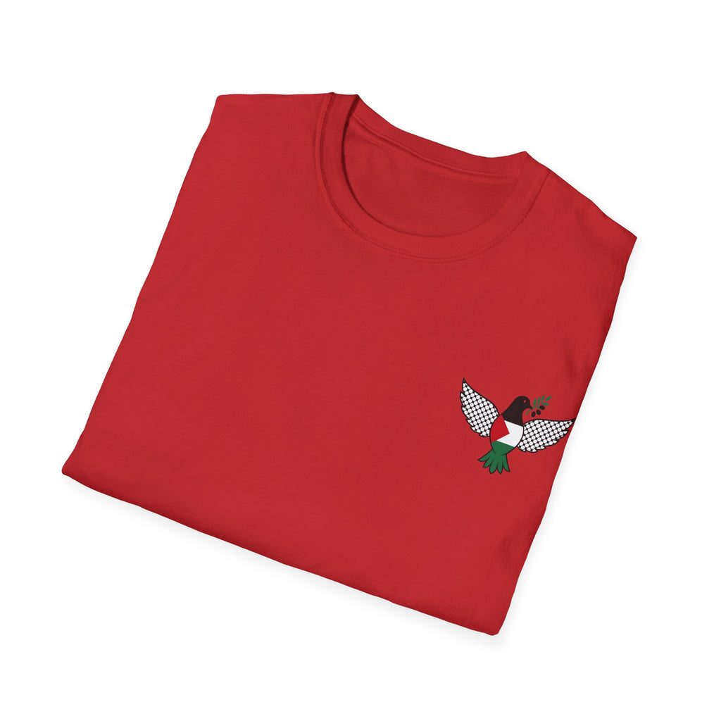 T-shirt Colombe Palestine, rameau d’olivier - LUMÏA