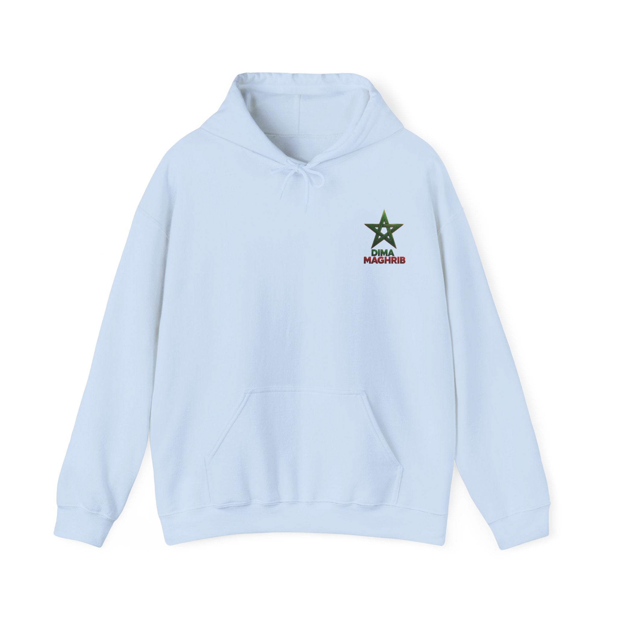 Dima Maghrib Star Hoodie – Moroccan Pride Graphic Pullover - LUMÏA