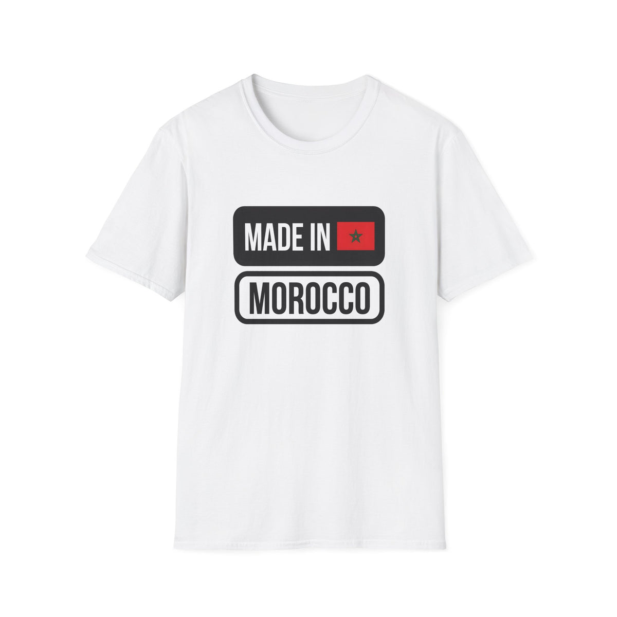 T-shirt « Made in Morocco » — motif et citation arabe au dos - LUMÏA