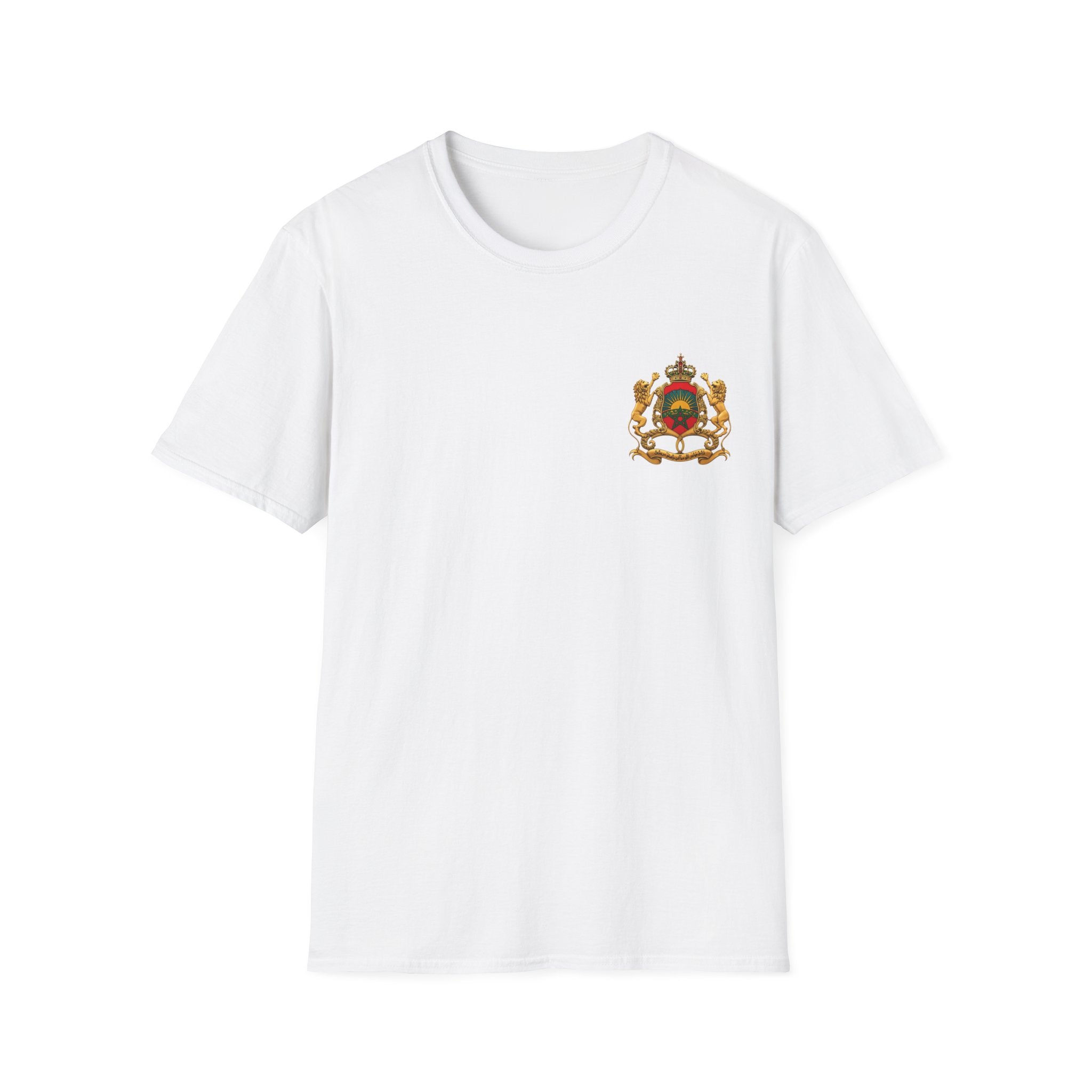 Morocco Coat of Arms Chest Emblem T-Shirt — Moroccan Crest Tee - LUMÏA