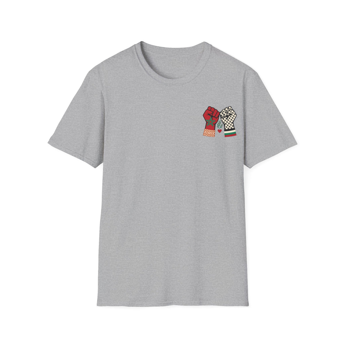 T-shirt Maroc & Palestine – Solidarité - LUMÏA