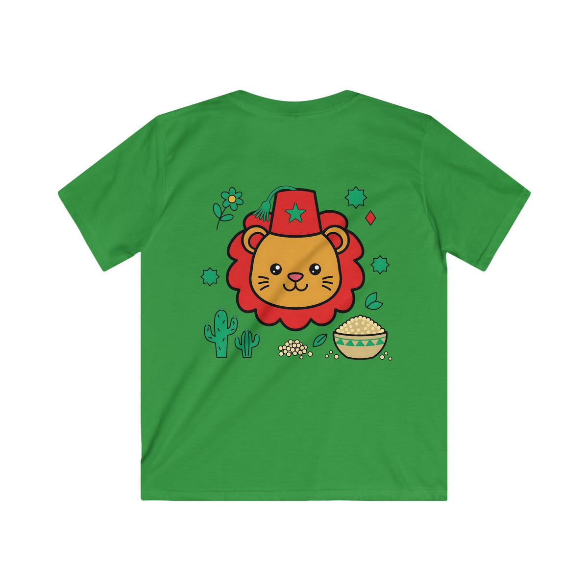 T-shirt enfant — Lion marocain au fez