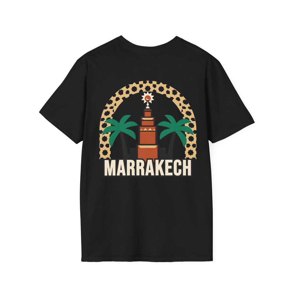 T-shirt Marrakech Palmiers — Souvenir de voyage au Maroc