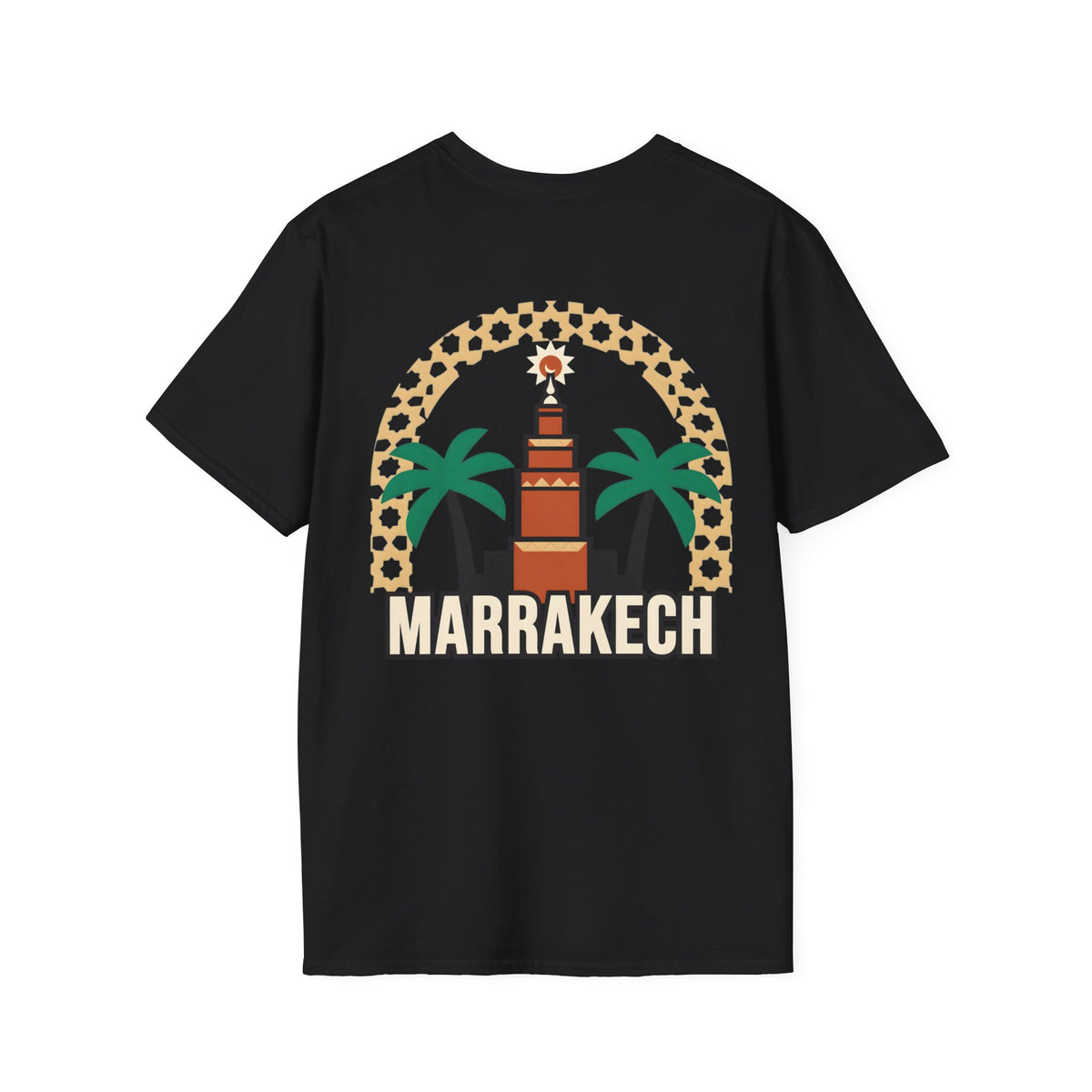 T-shirt Marrakech Palmiers — Souvenir de voyage au Maroc