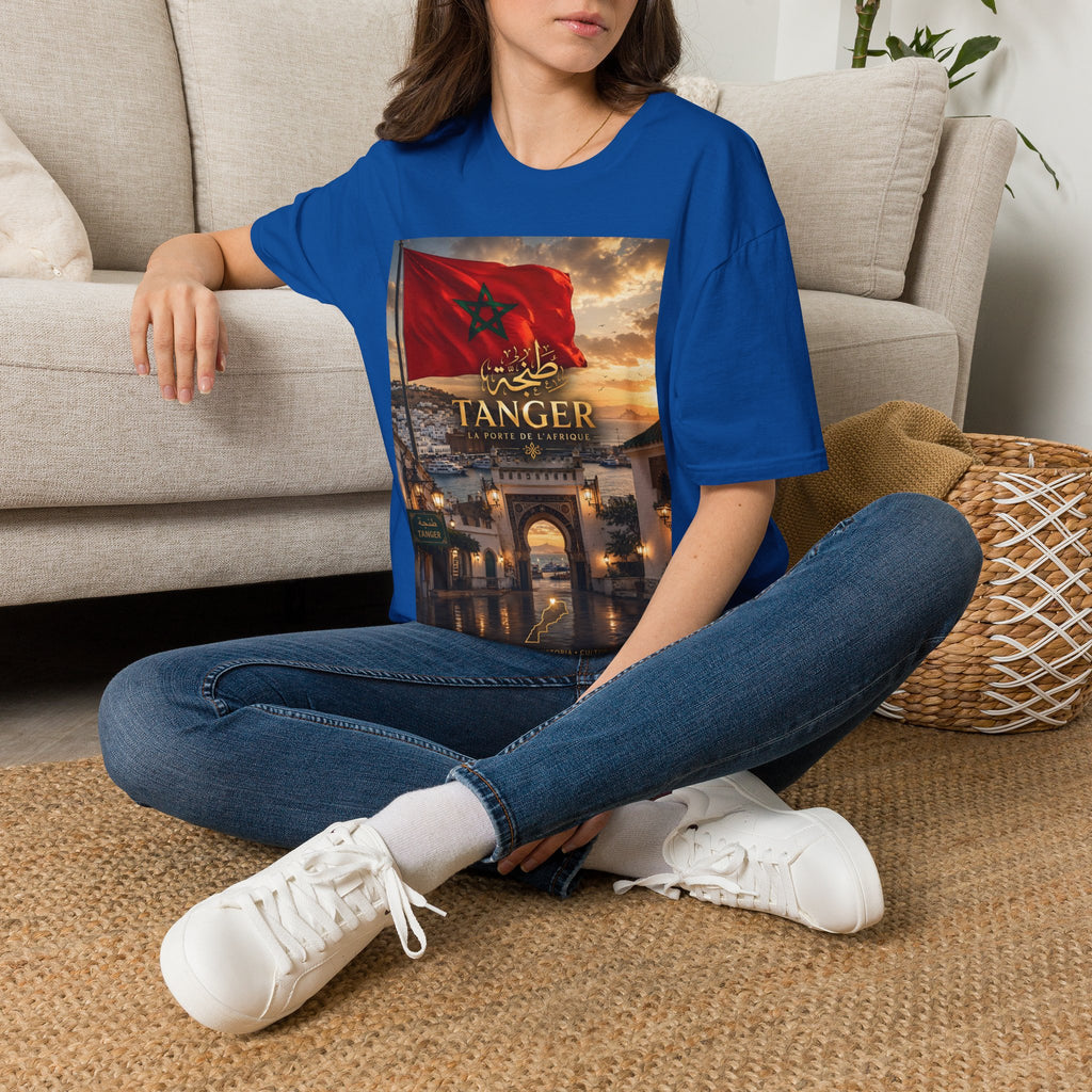 Tanger Flag T‑Shirt — Moroccan Sunset Graphic Tee