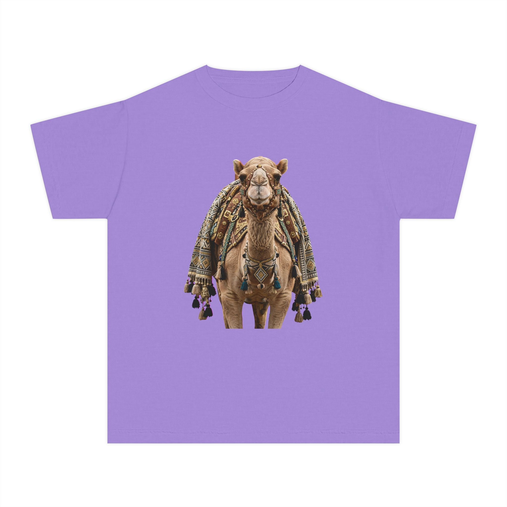 Youth Tee — Cute Camel Graphic Shirt (Boho Desert Vibe)