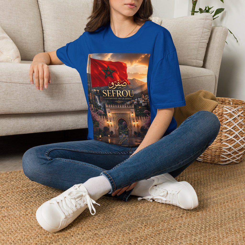 Sefrou Flag T-Shirt — Moroccan City Pride Tee