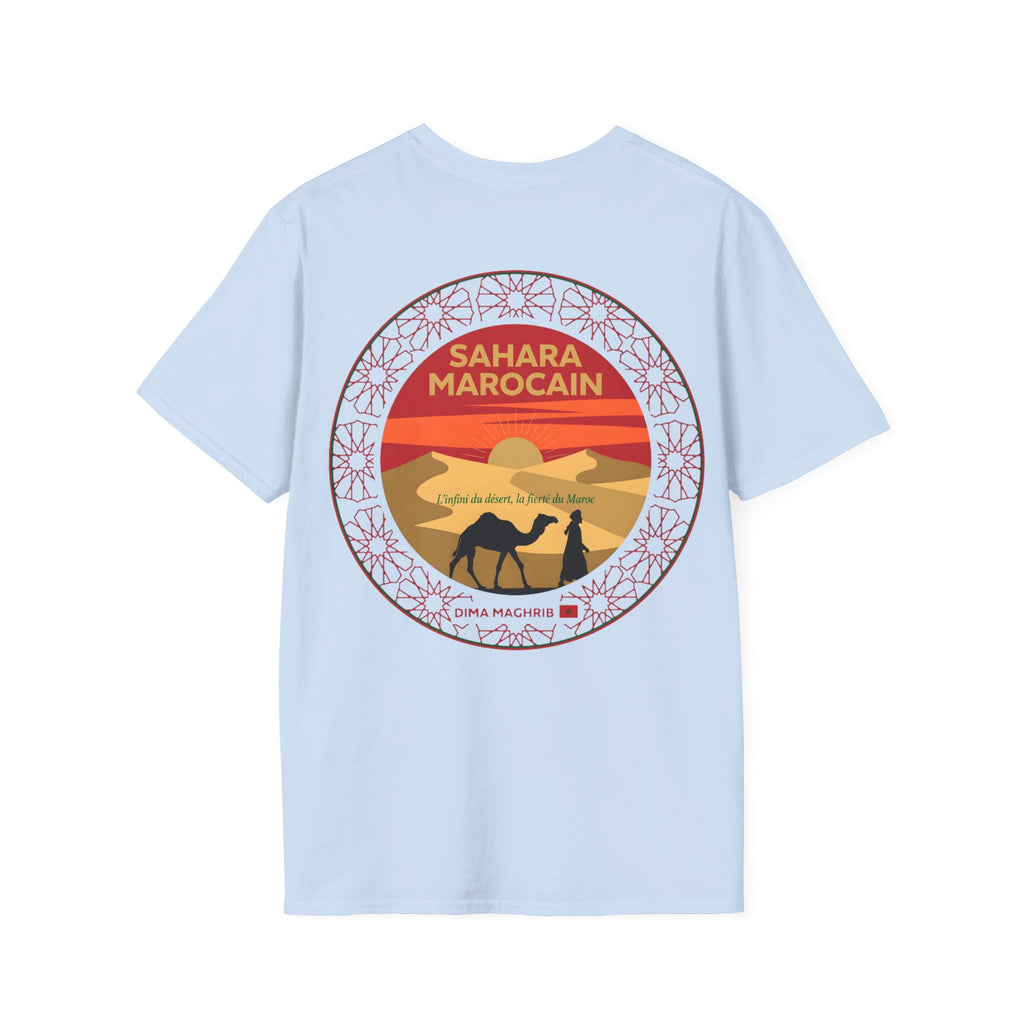 Sahara Morocco Sunset T-Shirt — Desert Camel Graphic Tee - LUMÏA