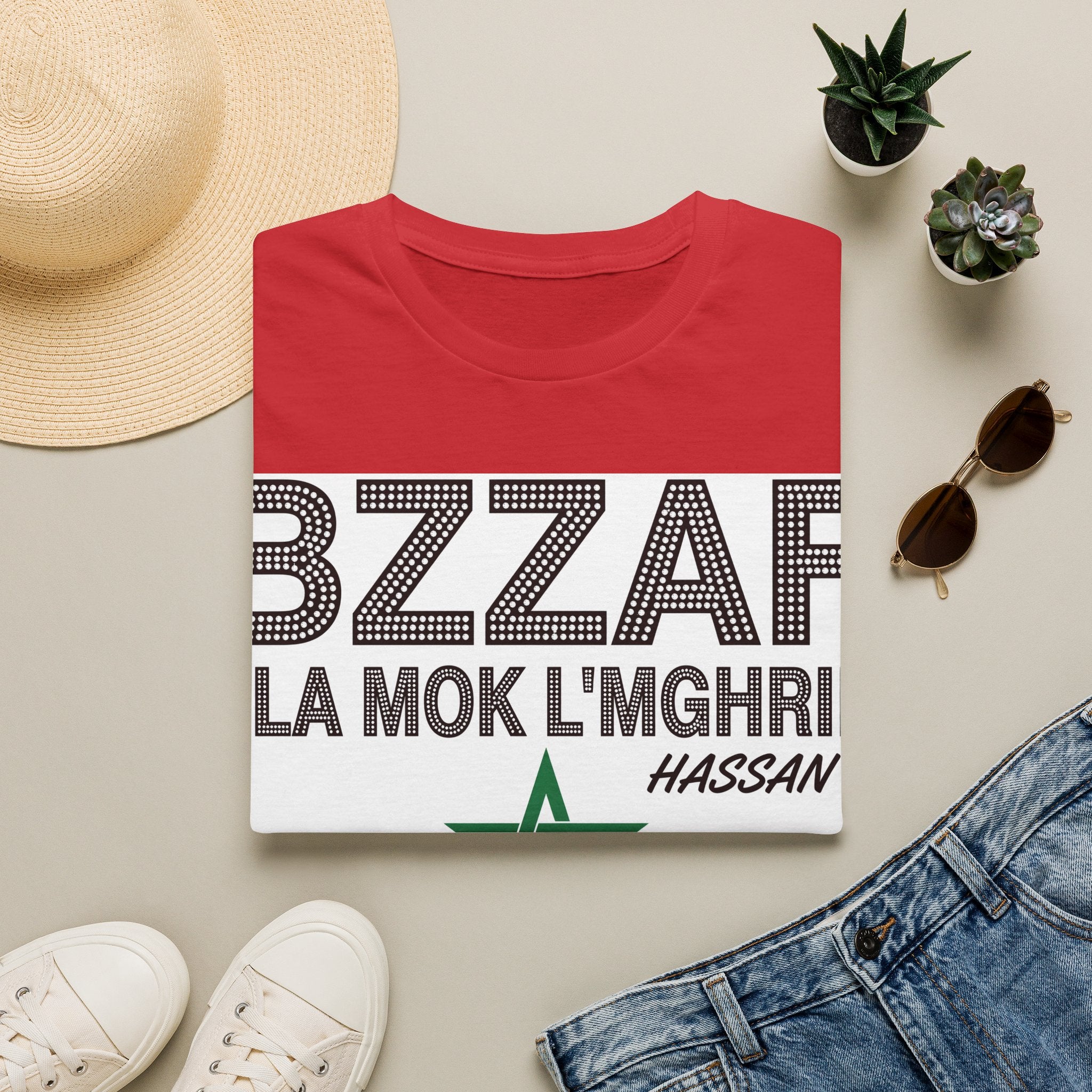 BZZAF 3LA MOK L’MGHRIB T-Shirt — Moroccan Pride Graphic Tee - LUMÏA