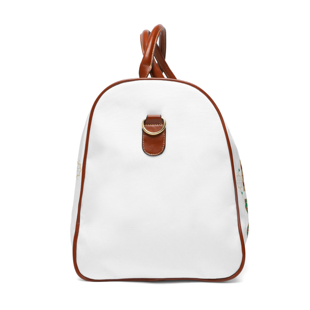 Waterproof Travel Bag - Floral 'Mei Mok' Pattern Duffle for Holiday Getaways