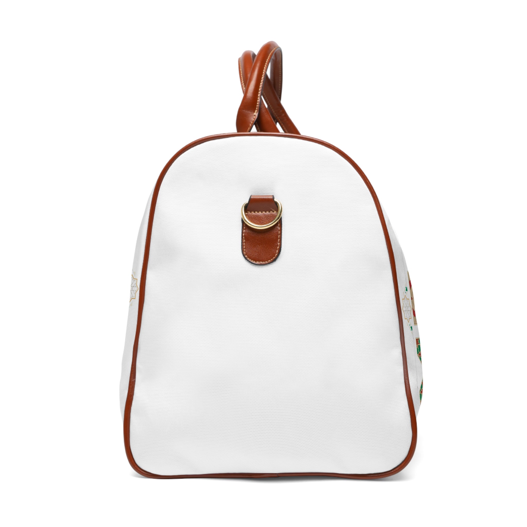 Waterproof Travel Bag - Floral 'Mei Mok' Pattern Duffle for Holiday Getaways