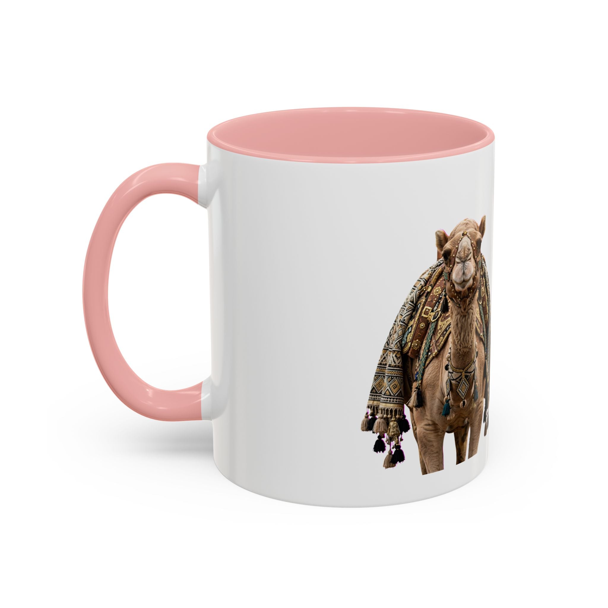 Boho Camel & Palm Accent Coffee Mug – 11/15oz Rustic Desert Travel Tea Cup