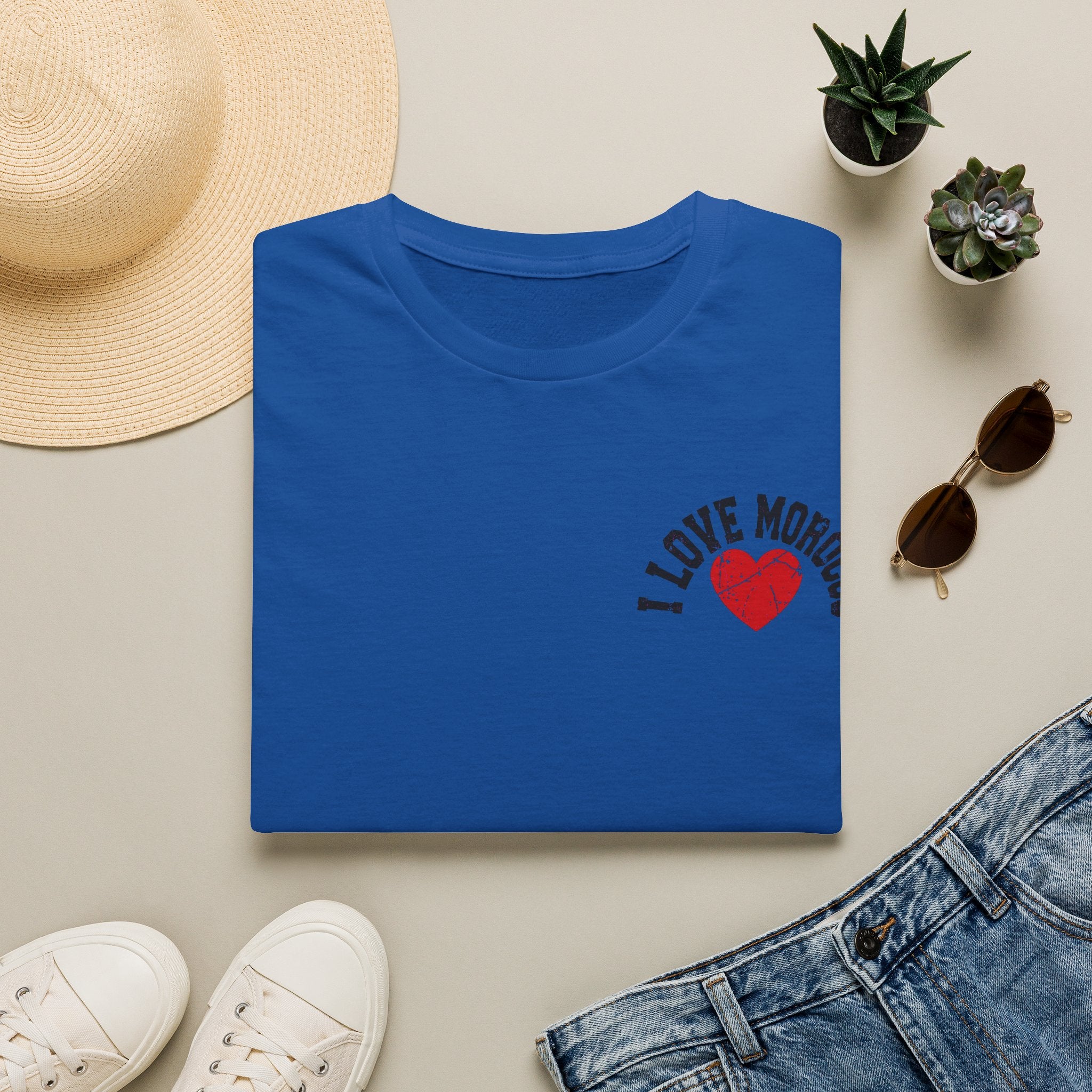 I Love Morocco Heart T-Shirt — Casual Travel Souvenir Tee - LUMÏA
