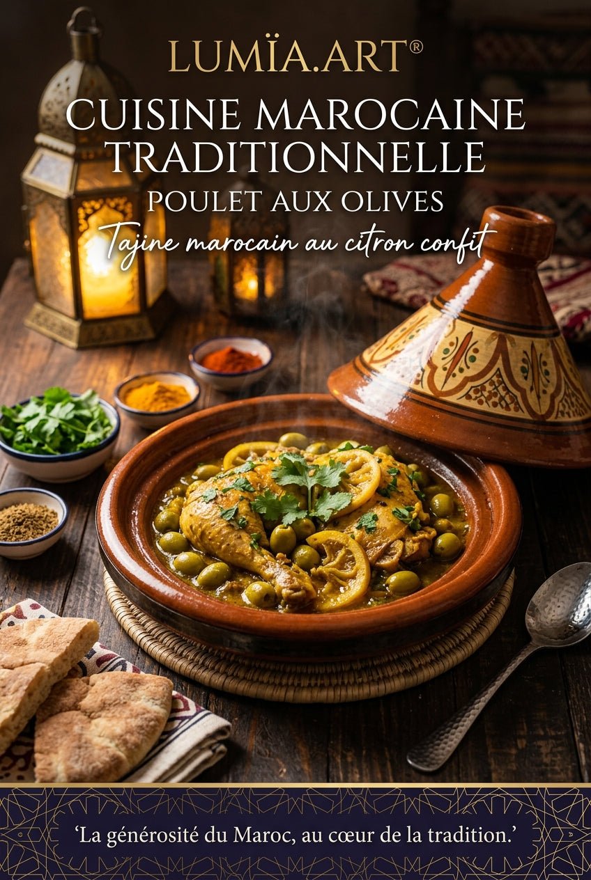 Poulet aux olives et citron confit – PDF et photo | LUMÏA.ART - LUMÏA