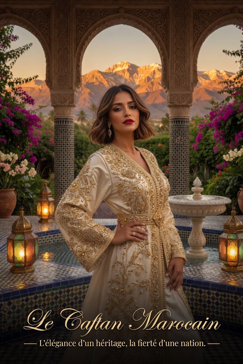 Portrait de Femme Marocaine en Caftan — Art IA LUMÏA - LUMÏA